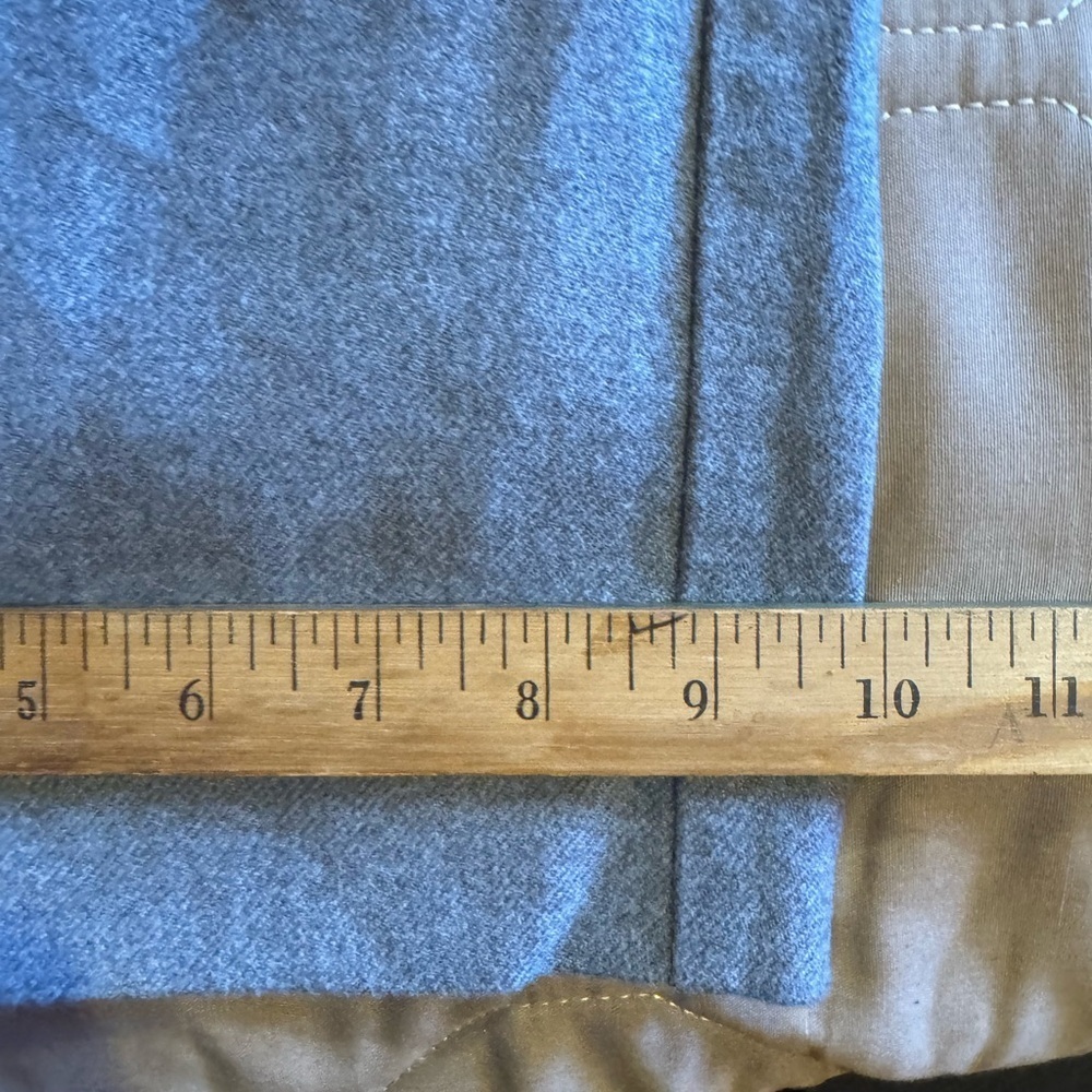 LL Bean Pants Classic Fit Cotton Tweed Flat Front Gray Straight Leg Women’s 18 - Picture 10 of 16
